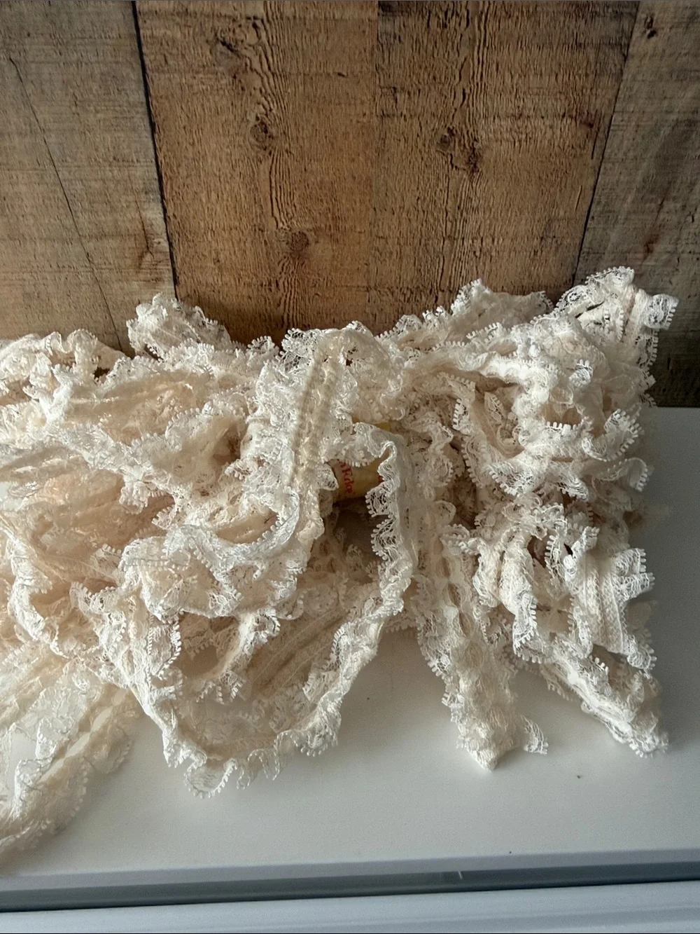 Vintage Cream Ruffled Lace Trim Bulk Lot